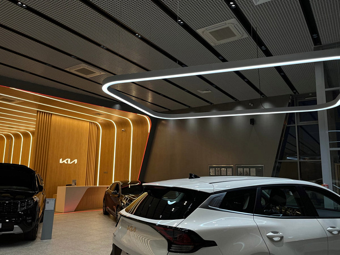 Автосалон KIA в Санкт-Петербурге - освещение рис.2